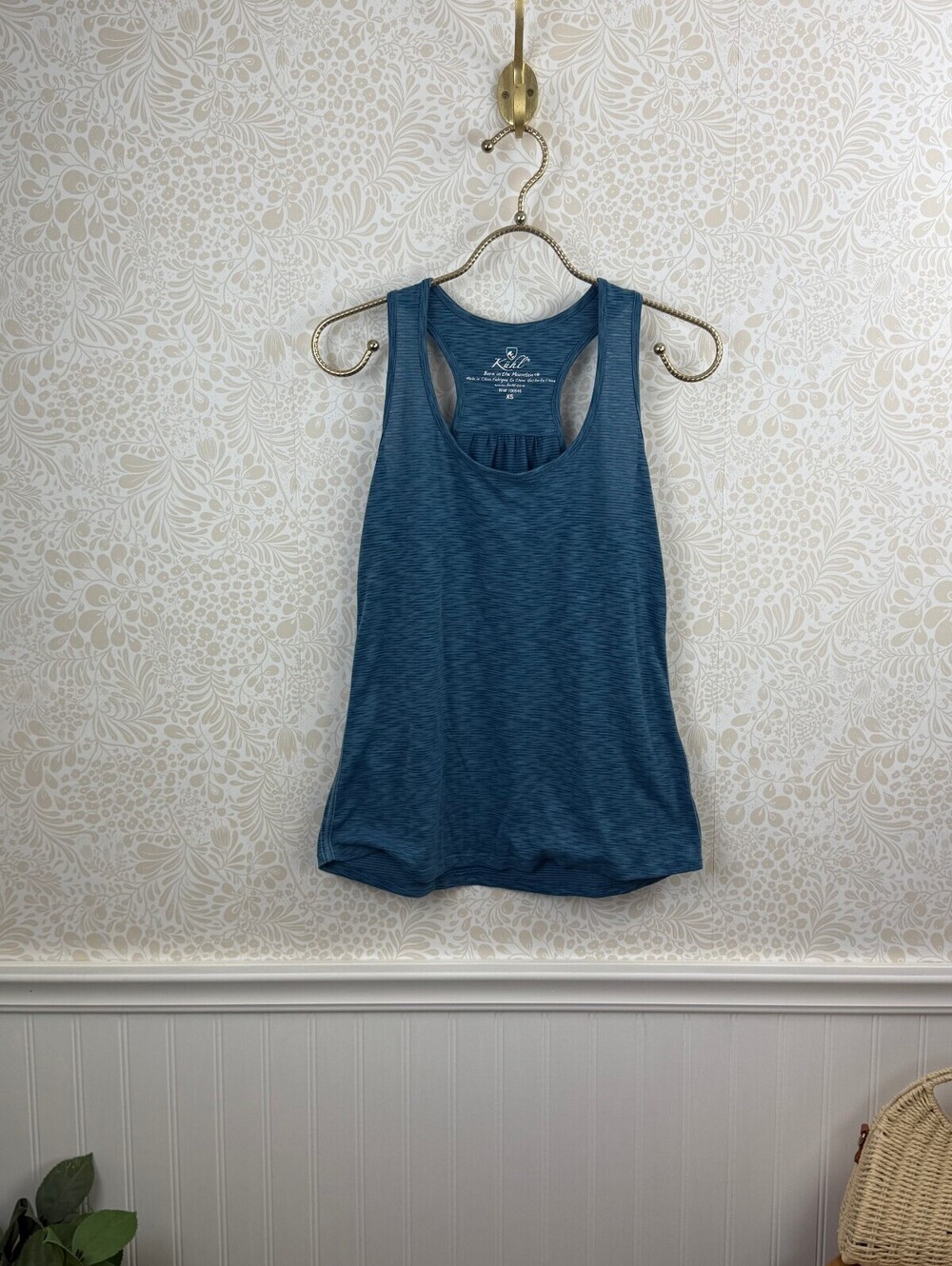 KÜHL Women's Heathered Blue Racerback Thank Top - Size - XS